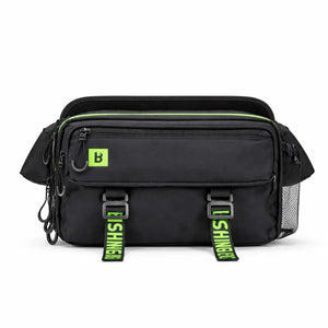 A Bolsa de Pesca Booms Fishing mostrada de frente, com seu detalhes em destaque