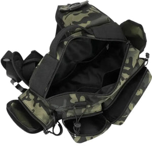 Foco no compartimento principal da Bolsa de Pesca Zanter Forest