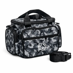 A Bolsa de Pesca Zanter Moor Camuflada vista na diagonal