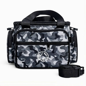 A Bolsa de Pesca Zanter Moor Camuflada vista de frente