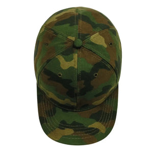 Boné de Pesca Zanter Hunter Camuflado visto de cima, com destaque para suas costuras duplas e seu design