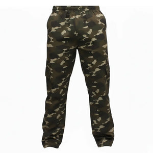 A Calça Tática Masculina Zanter Camuflada Verde vista de frente