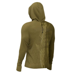 Camisa de Pesca Mar Negro Sublimada Capuz Tucuna vista de costas