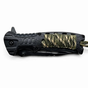 O Canivete Tático Talon fechado, com seu cabo todo em destaque