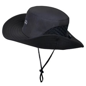Chapéu de Pesca Zanter Air Trek na cor preto em foco