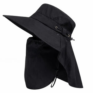 O chapéu de Pesca Zanter Ventus na cor preto mostrado de lado