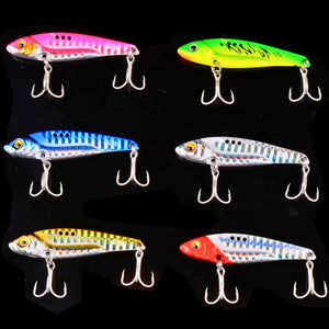 Isca Artificial Metal Jig Blade Bait com o mesmo formato e em cores diferentes