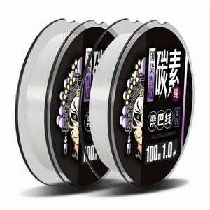 Dois carretéis da Linha Fluorcarbono Zanter Kenshi visto de lado, um ao lado do outro