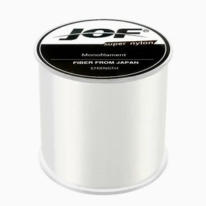 Carretel da Linha Monofilamento Jof Predator na cor branca em pé