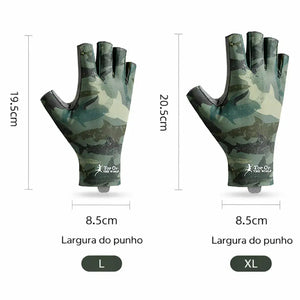 As medidas em altura e largura do punho da Luva de Pesca Zanter GX Pro