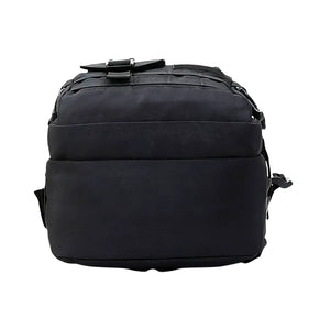 A Mochila de Pesca Zanter Angler Preta vista na parte de baixo, com o fundo branco