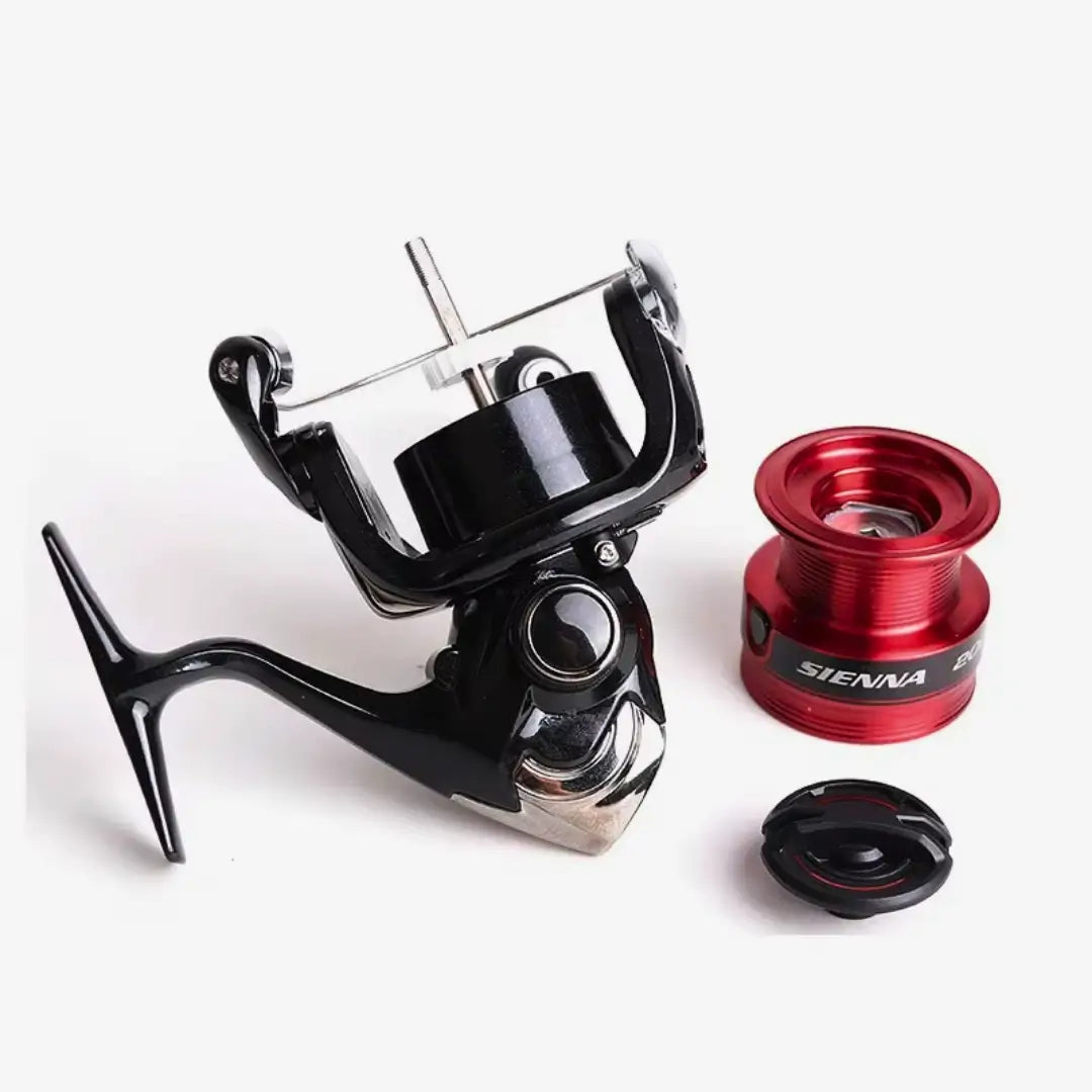 Molinete Shimano Sienna FG 500 leve e resistente, indicado para pescarias de precisão.