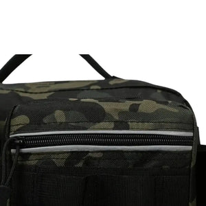 Foco no bolso em zíper da Bolsa de Pesca Zanter Forest