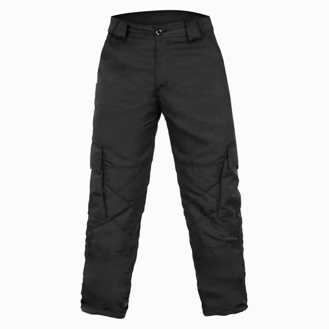 Calça Tática Masculina Explorer Preta vista de frente, destacando os detalhes