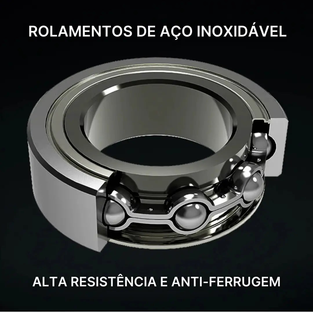 A Carretilha Piscifun Carbon XCS possui 8 rolamentos em aço inoxidável