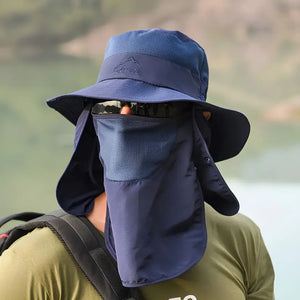 O Chapéu de Pesca Expedition Pro impermeável na cor azul escuro