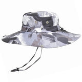 Chapéu de Pesca Urban Camo na cor cinza em destaque
