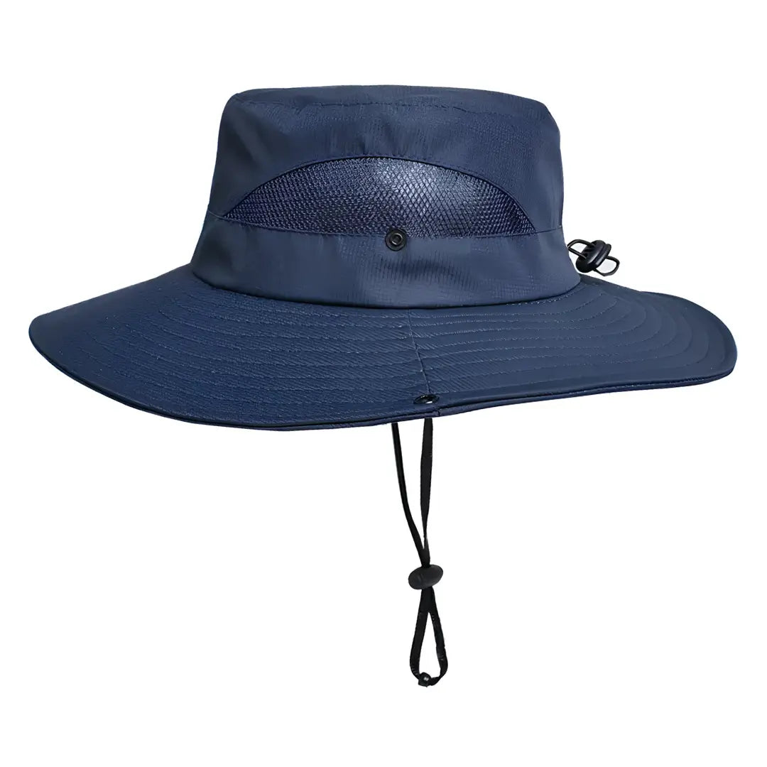 Chapéu de Pesca Zanter Air Field na cor azul escuro em foco no centro
