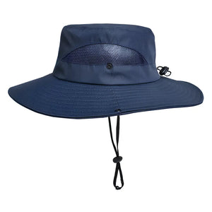 Chapéu de Pesca Zanter Air Field na cor azul escuro em foco no centro