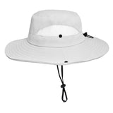 Chapéu de Pesca Zanter Air Field na cor cinza claro em foco, com o fundo branco