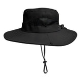 O Chapéu de Pesca Zanter Air Field na cor preto em foco