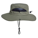 Chapéu de Pesca Zanter Air Field na cor verde militar em foco, com o fundo branco
