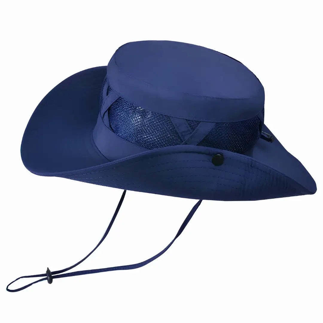Chapéu de Pesca Zanter Hunter na cor azul em foco