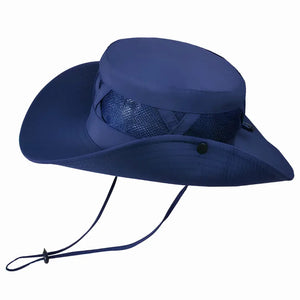Chapéu de Pesca Zanter Hunter na cor azul em foco