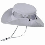 Chapéu de Pesca Zanter Hunter na cor cinza em foco, com o fundo branco