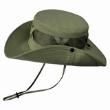 Chapéu de Pesca Zanter Hunter na cor verde visto de lado
