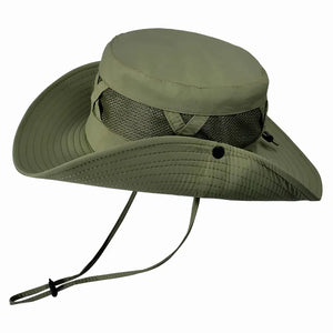 Chapéu de Pesca Zanter Hunter na cor verde visto de lado