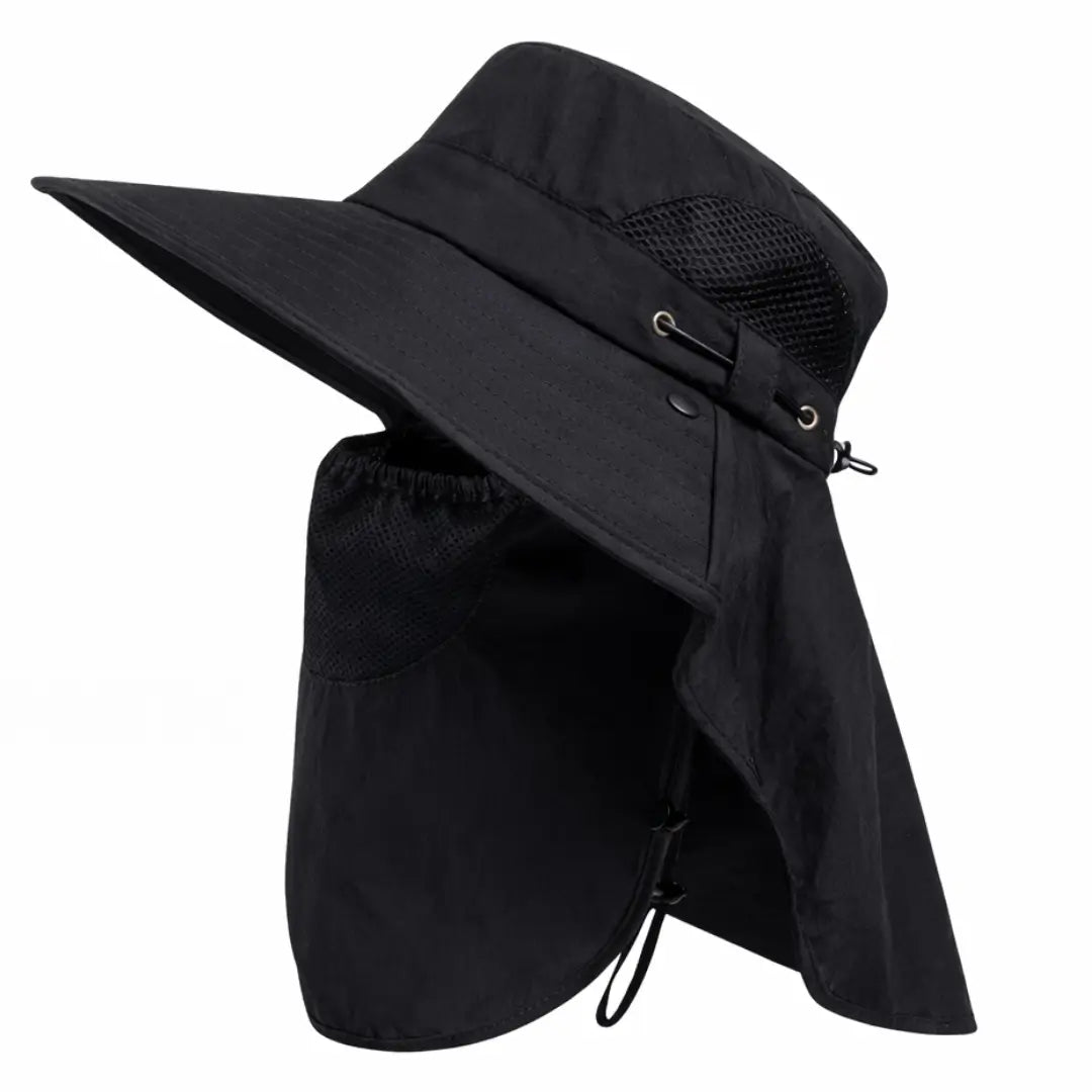 O chapéu de Pesca Zanter Ventus na cor preto mostrado de lado