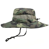 Chapéu de Pesca Zanter Camo Tatical na cor Verde Militar em foco, com o fundo branco