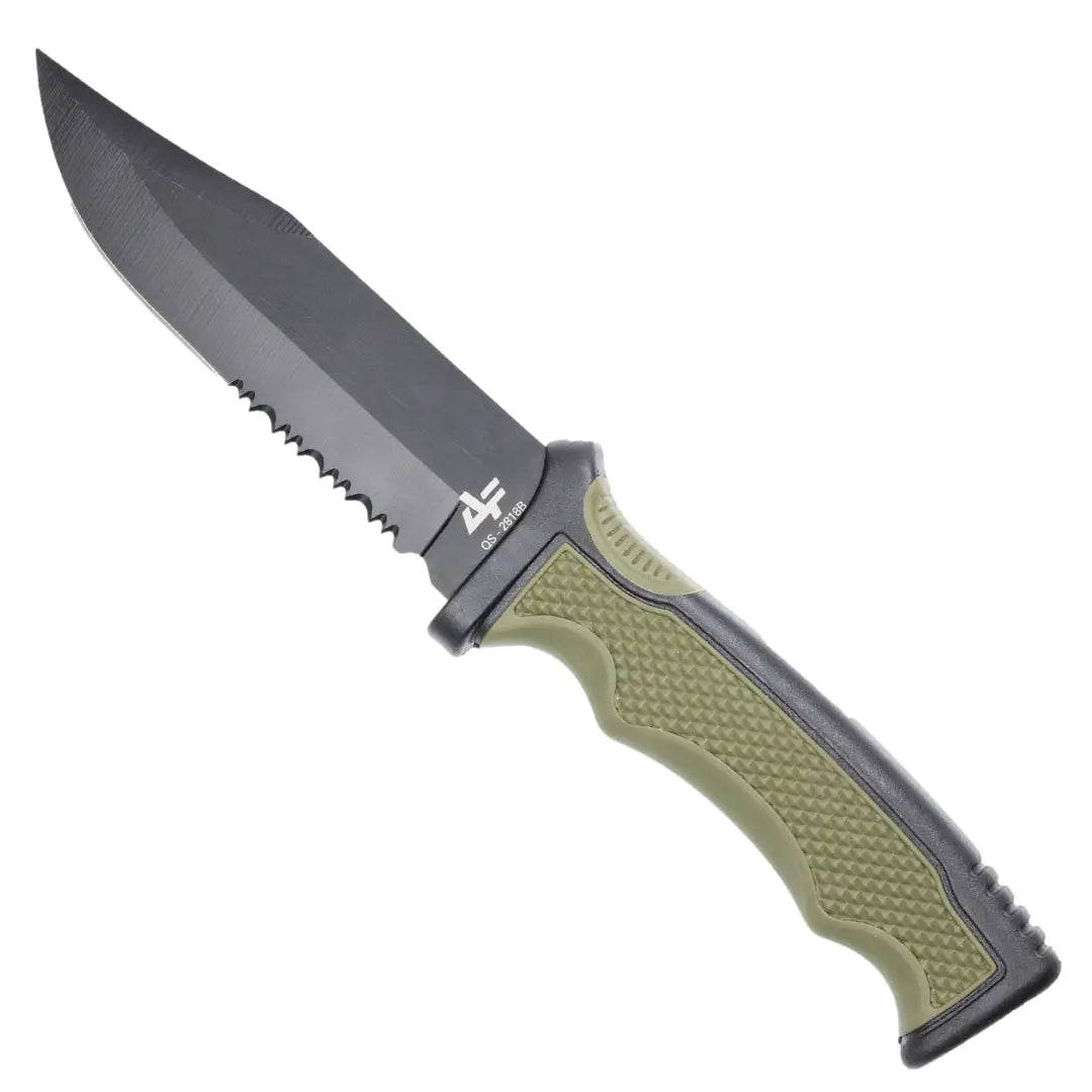 A Faca de Pesca Albatroz Nautilus Pro mostrada na diagonal, com seu cabo emborrachado em destaque