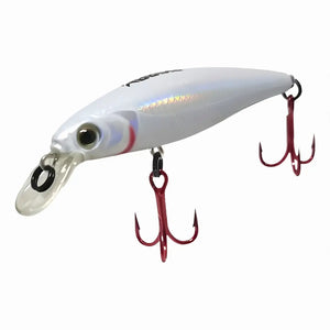 Isca Artificial Savage 85 com suas garateias vermelhas e seu split ring em destaque