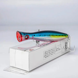 A Isca Artificial Popper GT em cima da sua caixa