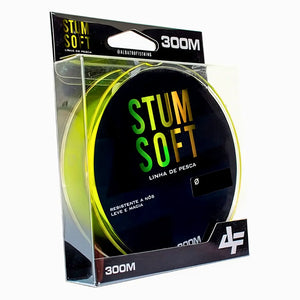 Carretel da Linha Monofilamento Albatroz Stum Soft dentro da sua caixa