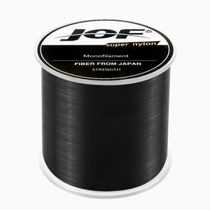 Carretel da Linha Monofilamento Jof Predator na cor preta em foco