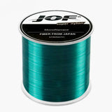 Carretel da Linha Monofilamento Jof Predator na cor verde em pé