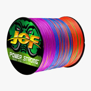 Carretel da linha multifilamento Jof Power 4x na cor multicolorida