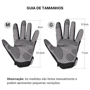 Guia de tamanhos da Luva de Pesca Noeby Vector