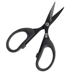 Tesoura de Pesca Marine Precision aberta e virada com sua ponta para cima e um pouco para e direita